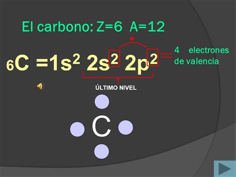 carbono electrones de valencia
